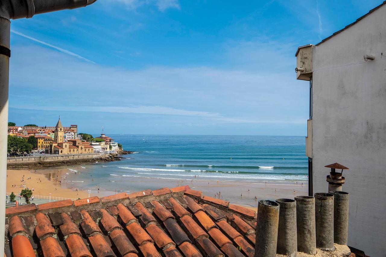 Apartament 183A Apto En Pleno Centro Con Vistas Al Mar Gijón Zewnętrze zdjęcie